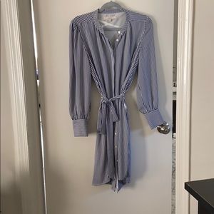 Loft Shirt dress.. Oxford Striped Super soft sz M